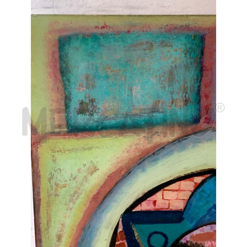 QUADRO OLIO PLEX PERSONAGGIO ETNICO TESTA STELLA  | Mercatino dell'Usato Roma re di roma 5