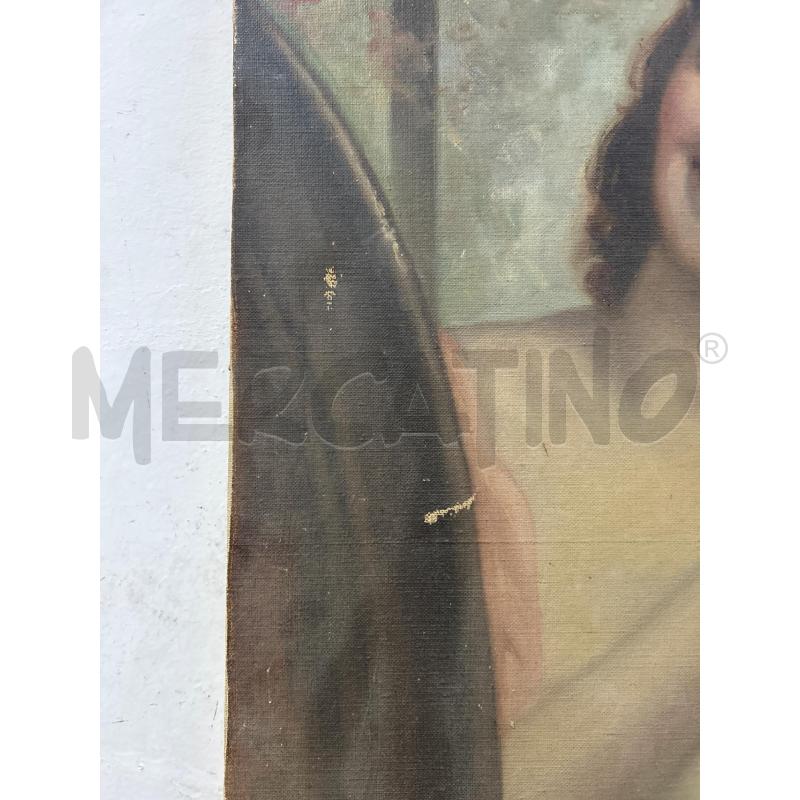 QUADRO OLIO SU TELA NUDO DONNA SORRIDENTE DIFETTI  | Mercatino dell'Usato Roma re di roma 4