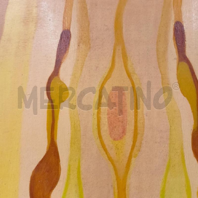 QUADRO OLIO TAVOLA 2 SAGOME FEMMINILI GIALLO VERDINO MARRONE CORNICE LEGNO BIANCO | Mercatino dell'Usato Roma re di roma 4