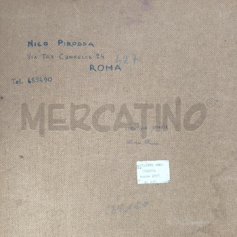 QUADRO OLIO TAVOLA DONNA RITRATTO VESTITO ROSA CAPELLI RACCOLTI CORNICE LEGNO DORATO | Mercatino dell'Usato Roma re di roma 5