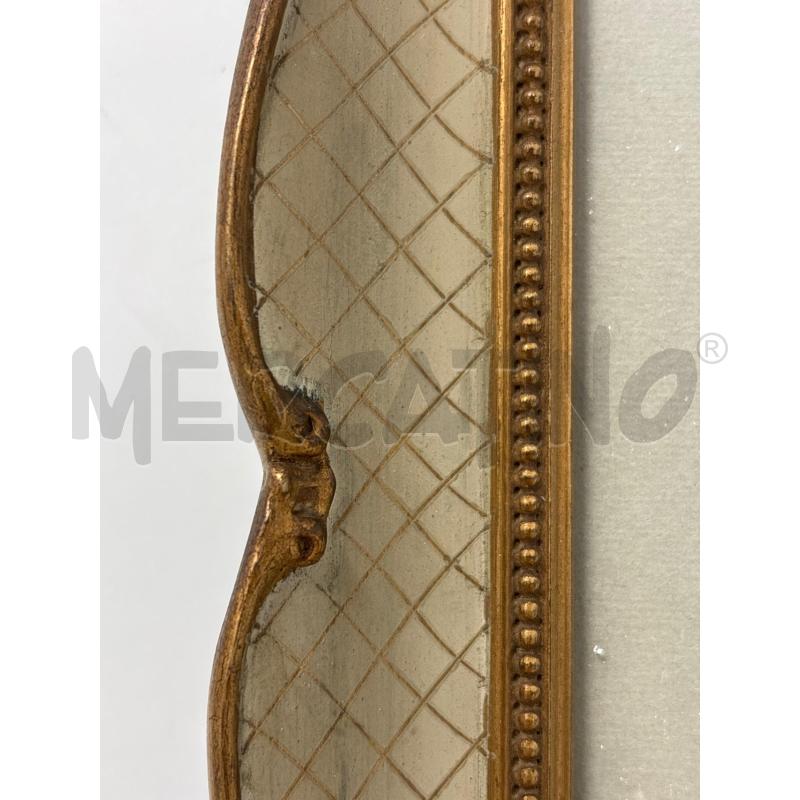 QUADRO OLIO TAVOLA PAESAGGIO URBANO BARCHE GUGLIA SFONDO CORN BEIGE ROMBI DORATI  | Mercatino dell'Usato Roma re di roma 5