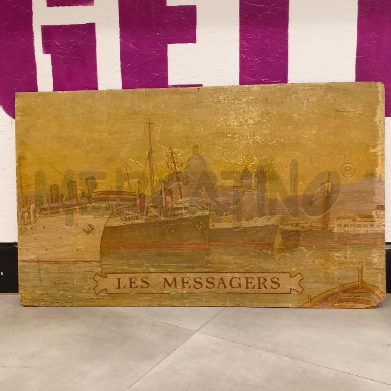 QUADRO OLIO TAVOLA PORTO MARSIGLIA LES MASSAGERS  | Mercatino dell'Usato Roma re di roma 1