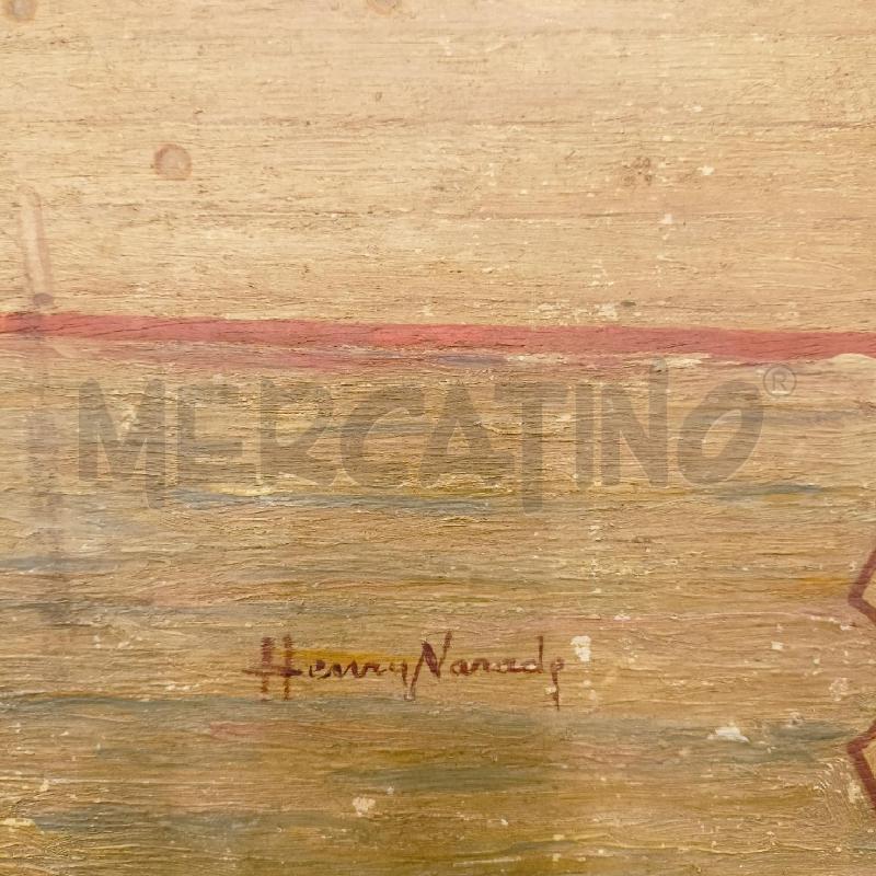 QUADRO OLIO TAVOLA PORTO MARSIGLIA LES MASSAGERS  | Mercatino dell'Usato Roma re di roma 2