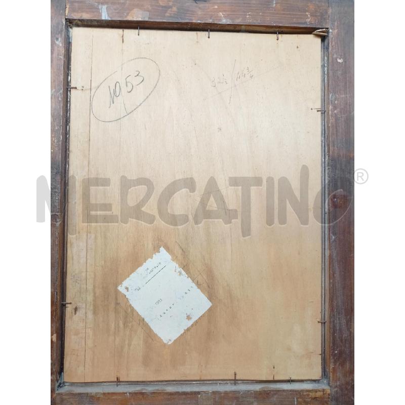 QUADRO OLIO TAVOLA RITRATTO DI PITTORE 1953 CORN GRIGIA | Mercatino dell'Usato Roma re di roma 5