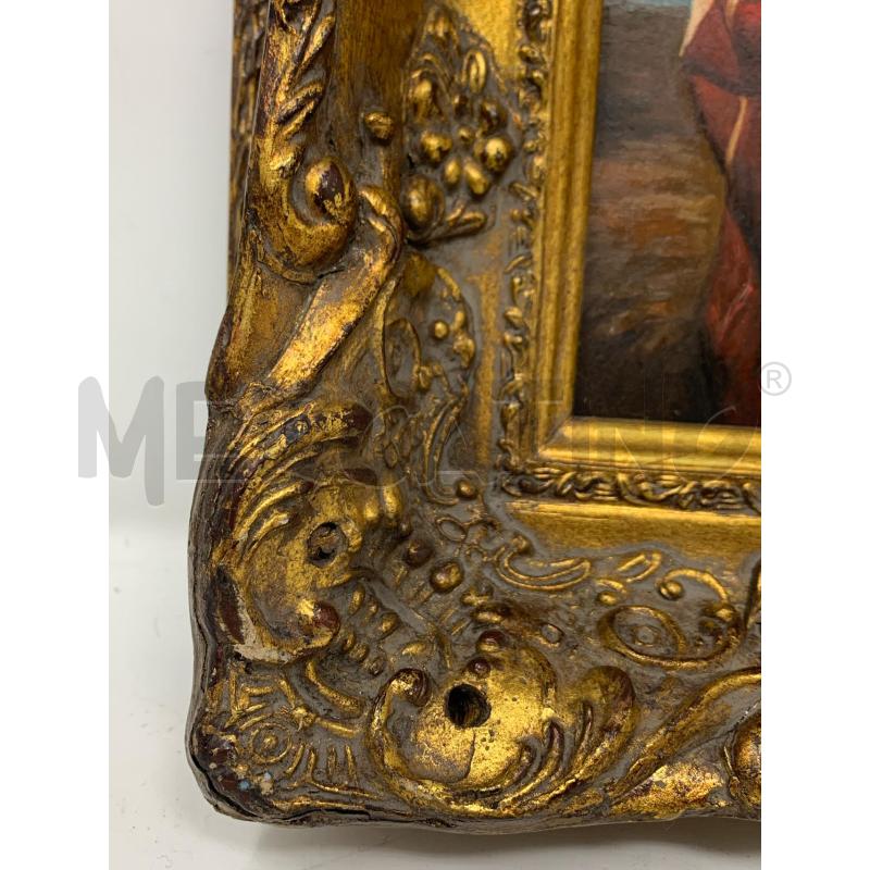 QUADRO OLIO TAVOLA RITRATTO SALADINO CORN DORATA | Mercatino dell'Usato Roma re di roma 2