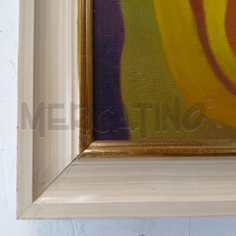 QUADRO OLIO TAVOLA SAGOMA MADONNA BAMBINO CORNICE LEGNO BIANCO | Mercatino dell'Usato Roma re di roma 3