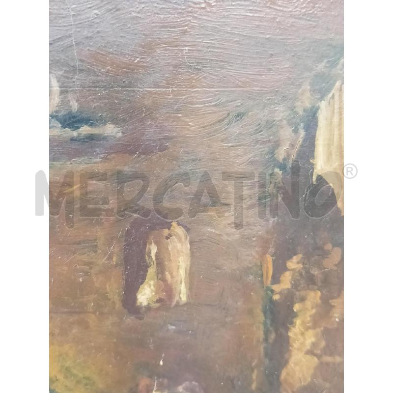 QUADRO OLIO TAVOLA SCENA TAVERNA 4 UOMINI | Mercatino dell'Usato Roma re di roma 5
