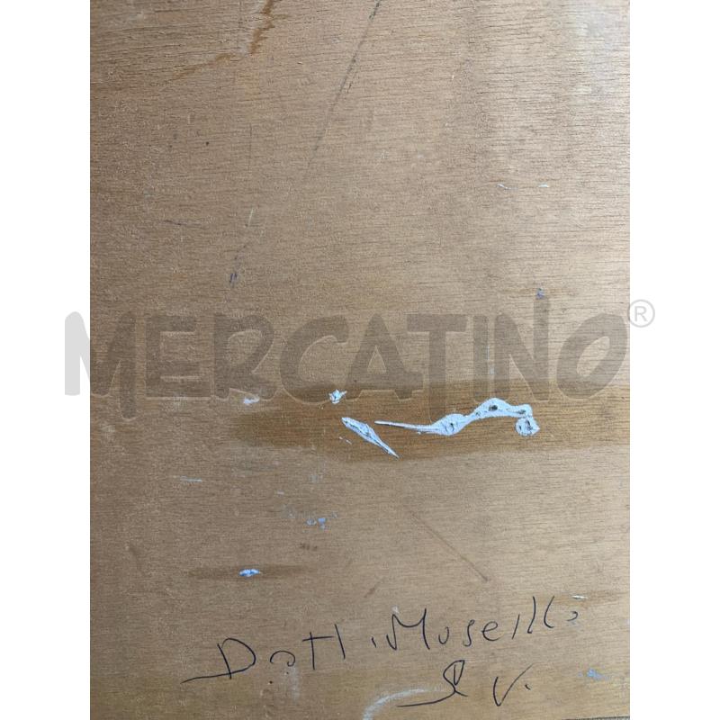 QUADRO OLIO TAVOLA STRADA CASE PERSONA GRIGIO CORNICE LEGNO DORATO PASS BIANCO | Mercatino dell'Usato Roma re di roma 5