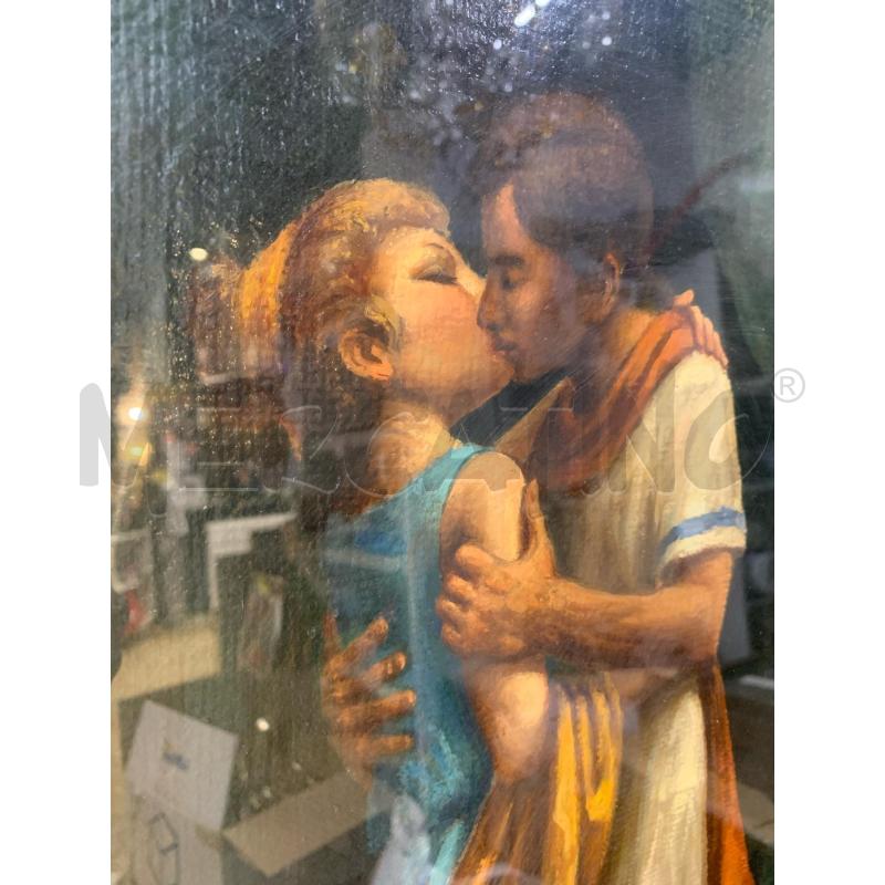 QUADRO OLIO TELA AMANTI ROMANI CORN BIANCA | Mercatino dell'Usato Roma re di roma 3