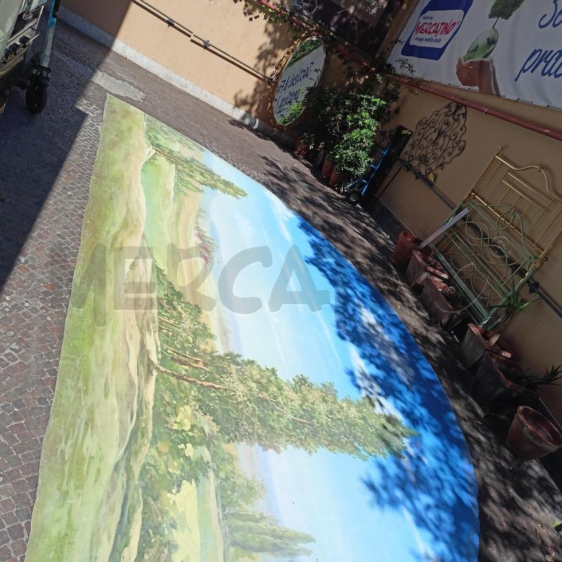 QUADRO OLIO TELA ARCATA 660X320 PAESAGGIO CAMPAGNA | Mercatino dell'Usato Roma re di roma 1