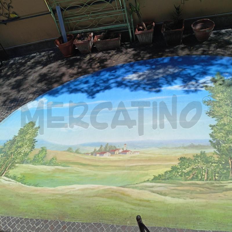 QUADRO OLIO TELA ARCATA 660X320 PAESAGGIO CAMPAGNA | Mercatino dell'Usato Roma re di roma 2