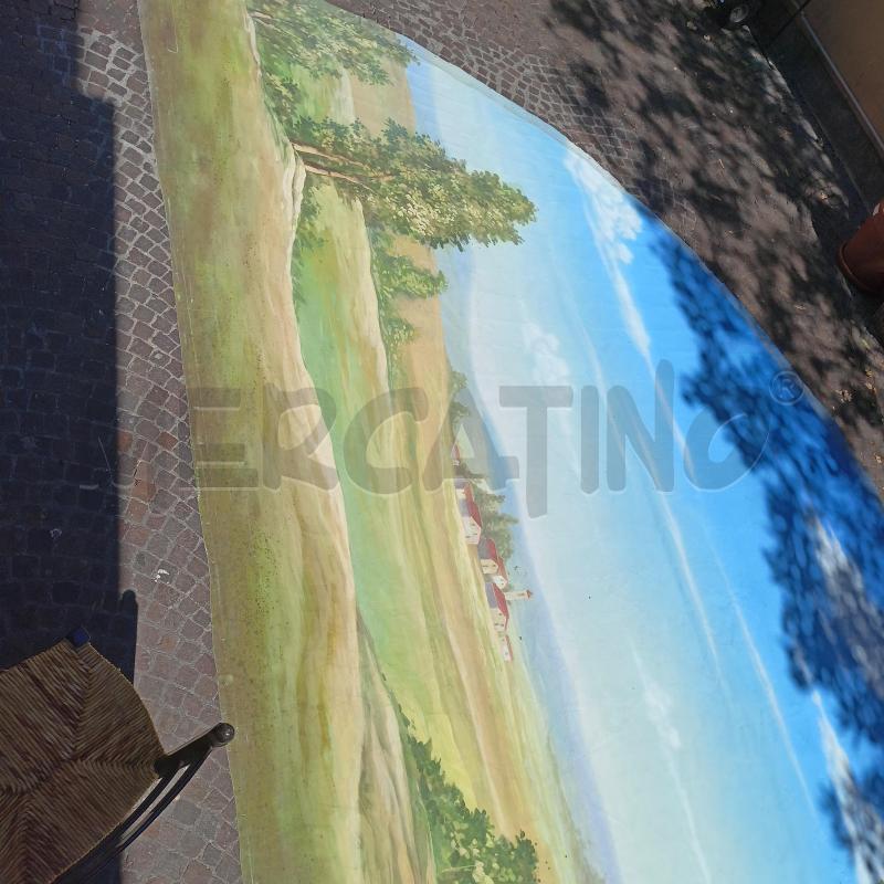QUADRO OLIO TELA ARCATA 660X320 PAESAGGIO CAMPAGNA | Mercatino dell'Usato Roma re di roma 5
