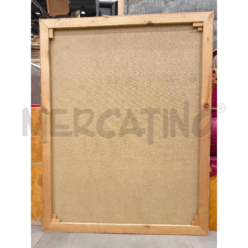 QUADRO OLIO TELA ASTRATTO FUMI MAGENTA GIALLO GRIGIO  | Mercatino dell'Usato Roma re di roma 5