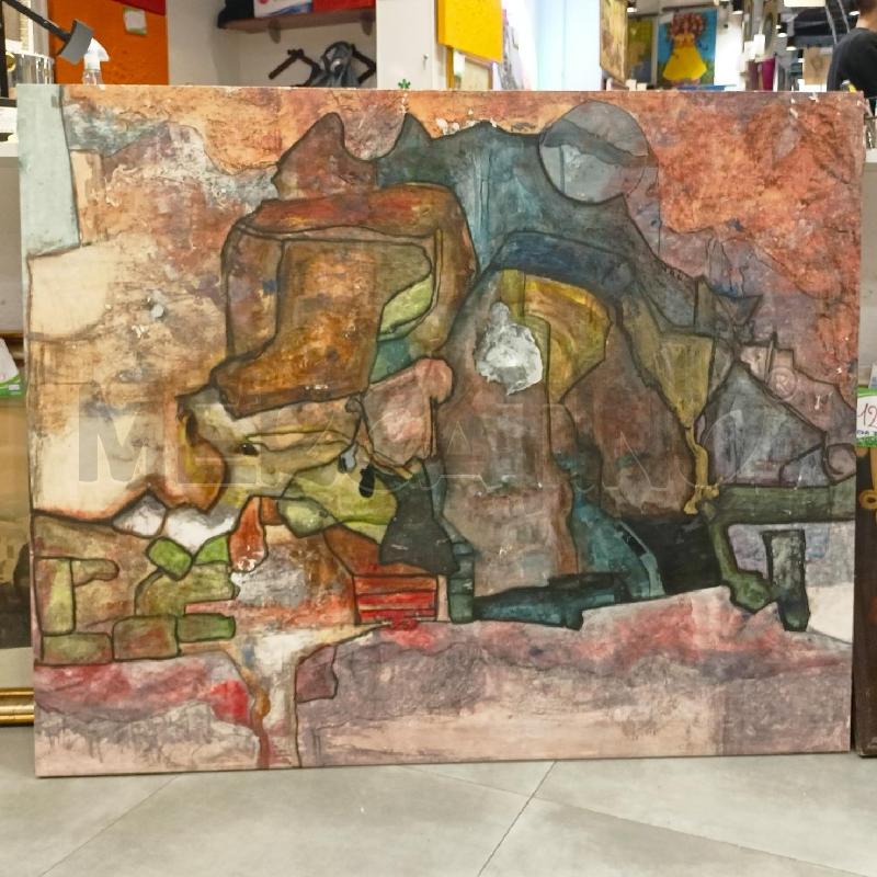 QUADRO OLIO TELA CONCETTUALE 149X120 | Mercatino dell'Usato Roma re di roma 1