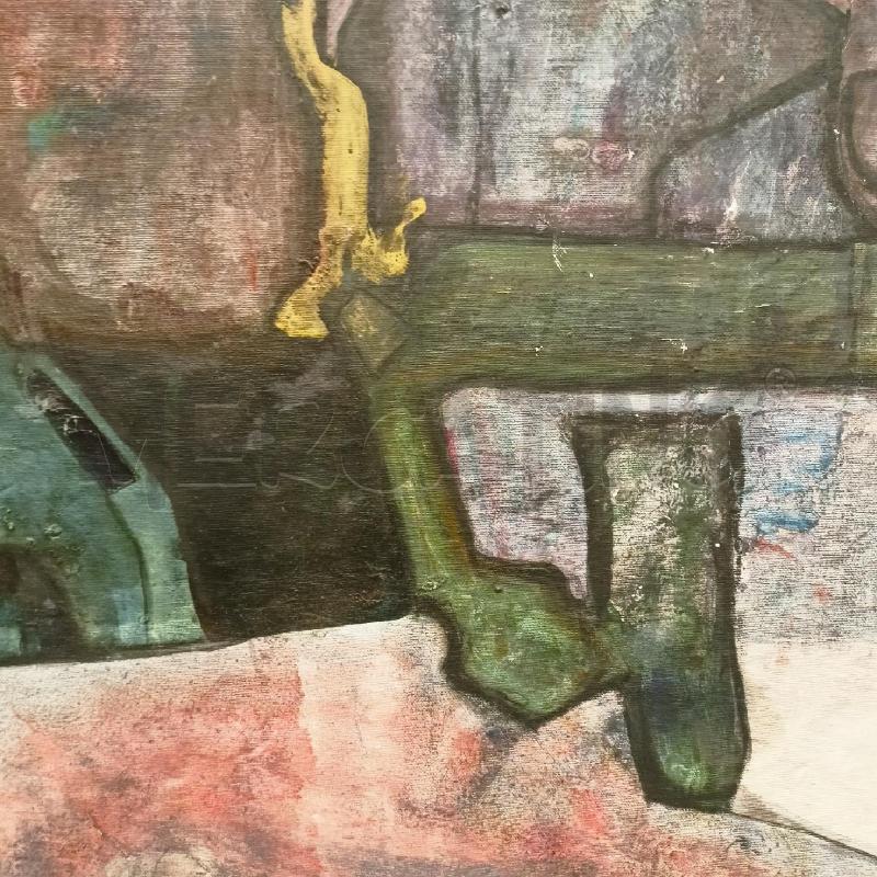 QUADRO OLIO TELA CONCETTUALE 149X120 | Mercatino dell'Usato Roma re di roma 5