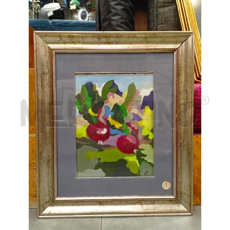 QUADRO OLIO TELA INFORMALE RAVANELLI CORN ARGEN | Mercatino dell'Usato Roma re di roma 1
