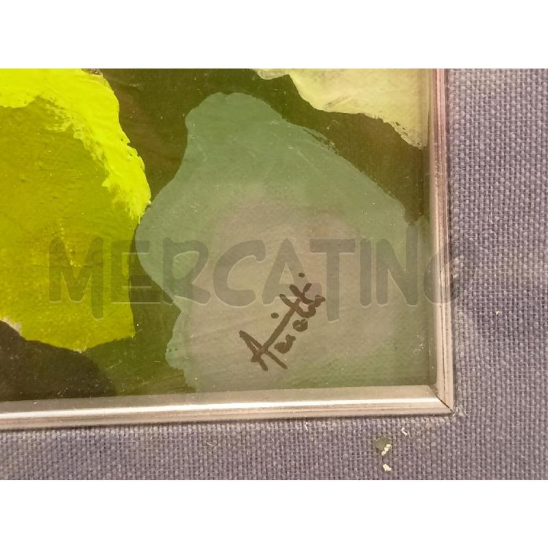 QUADRO OLIO TELA INFORMALE RAVANELLI CORN ARGEN | Mercatino dell'Usato Roma re di roma 2