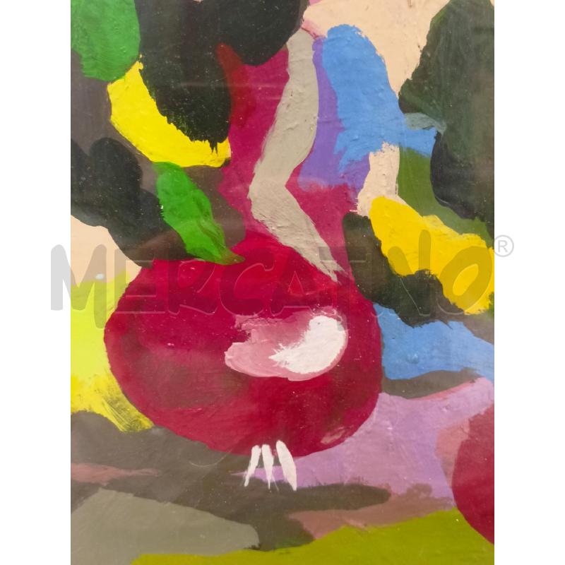 QUADRO OLIO TELA INFORMALE RAVANELLI CORN ARGEN | Mercatino dell'Usato Roma re di roma 3
