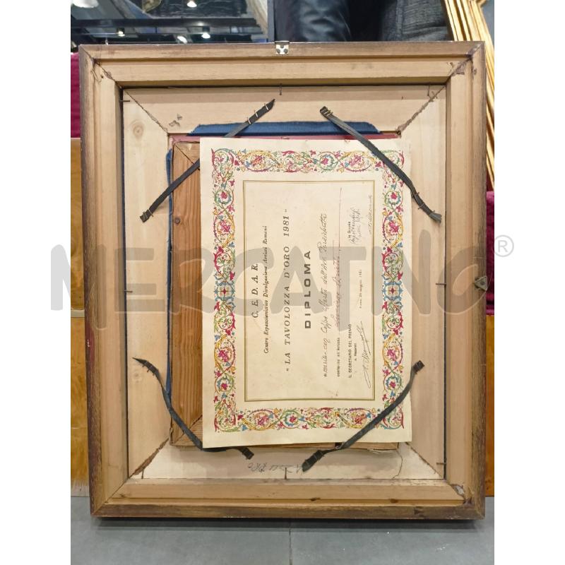 QUADRO OLIO TELA INFORMALE RAVANELLI CORN ARGEN | Mercatino dell'Usato Roma re di roma 5