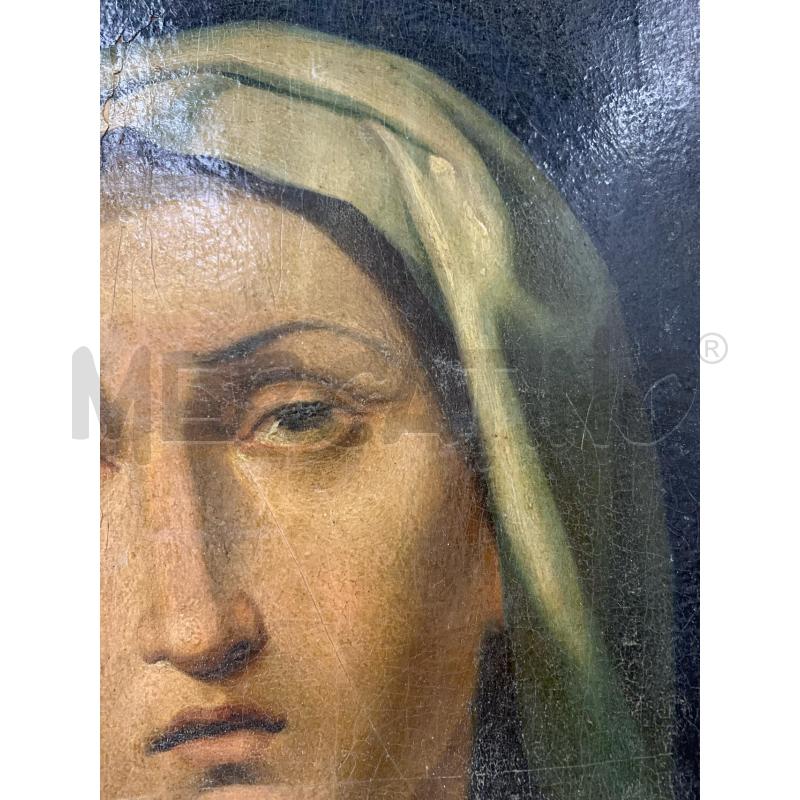 QUADRO OLIO TELA MADONNA IN PREGHIERA CORN DORATA ARCATA  | Mercatino dell'Usato Roma re di roma 3