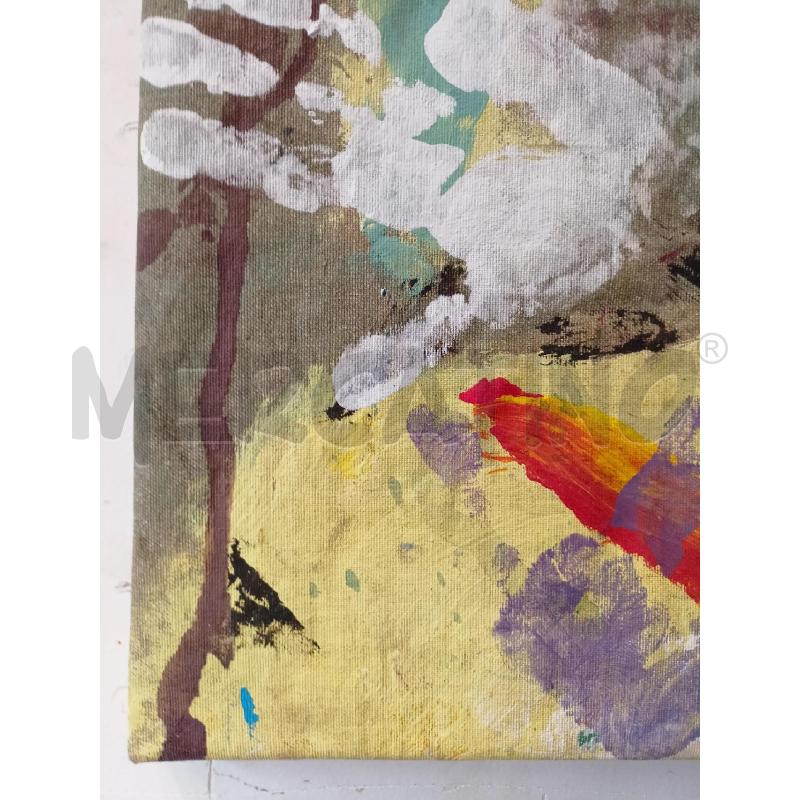 QUADRO OLIO TELA MANI COLORATE  | Mercatino dell'Usato Roma re di roma 2