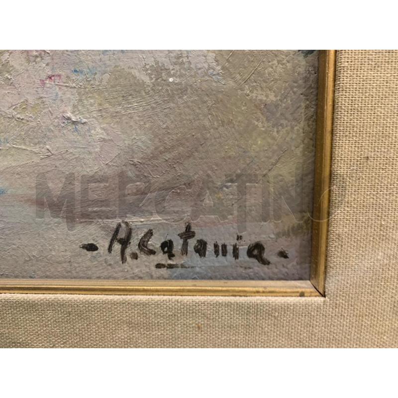 QUADRO OLIO TELA MAZZO FIORI MISTI CORN DORAT | Mercatino dell'Usato Roma re di roma 2