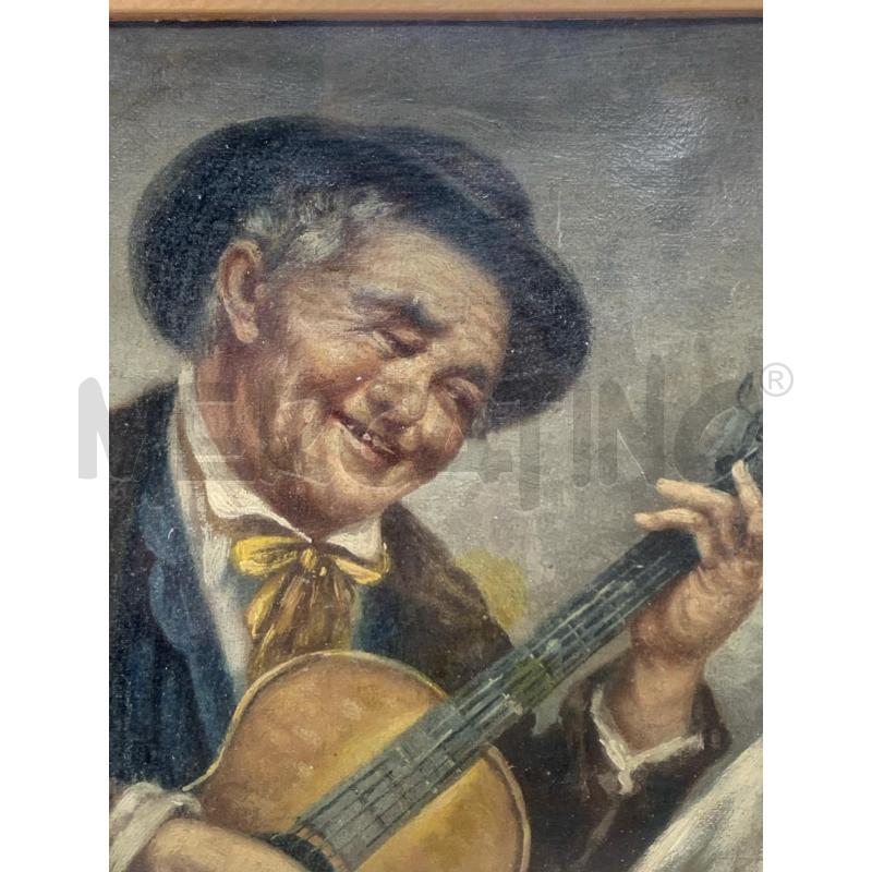 QUADRO OLIO TELA MUSICICSTI EMOZIONATI CORN DORATA | Mercatino dell'Usato Roma re di roma 2