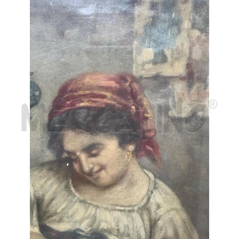 QUADRO OLIO TELA MUSICICSTI EMOZIONATI CORN DORATA | Mercatino dell'Usato Roma re di roma 3