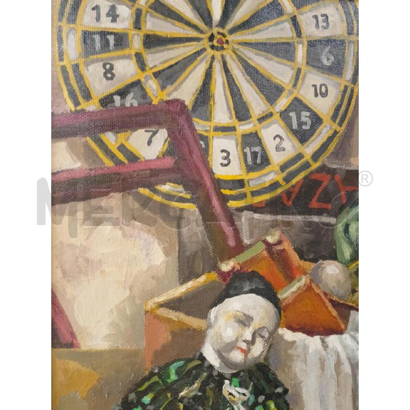 QUADRO OLIO TELA NATURA MORTA BAMBOLA FRUTTA TIRASEEGNO CORN DORAT | Mercatino dell'Usato Roma re di roma 4