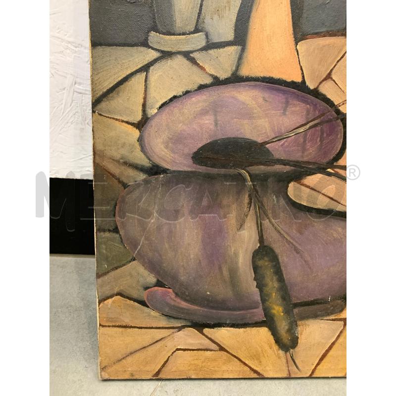 QUADRO OLIO TELA NATURA MORTA SECCHIO SPIGHE  | Mercatino dell'Usato Roma re di roma 5