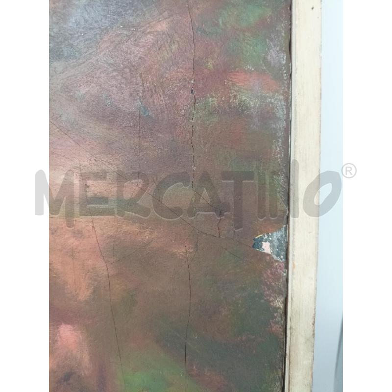 QUADRO OLIO TELA PAESAGGIO TONI ARANCIO CORN BIANCA | Mercatino dell'Usato Roma re di roma 3