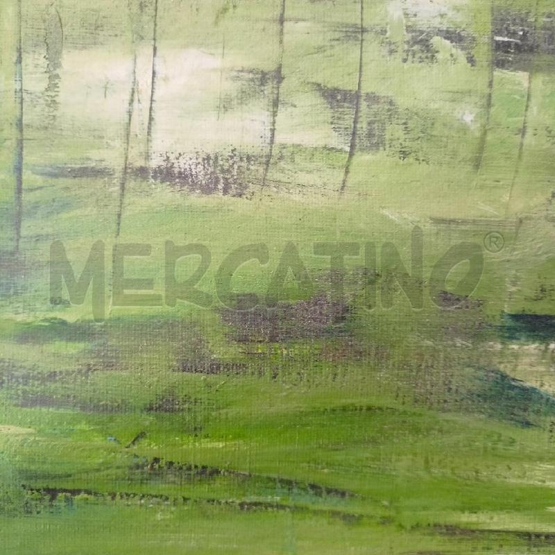 QUADRO OLIO TELA PAESAGGIO VERDE CORN DORAT | Mercatino dell'Usato Roma re di roma 4