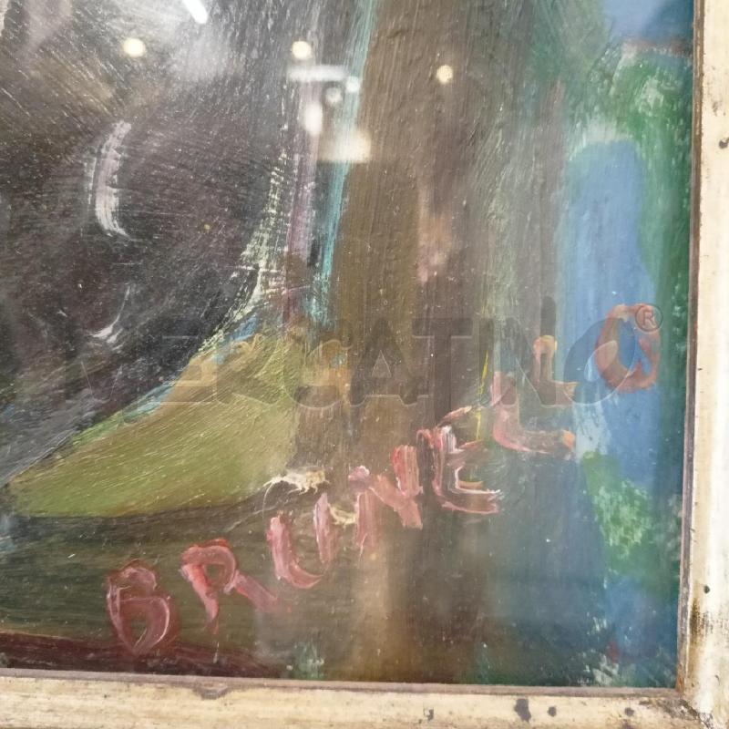 QUADRO OLIO TELA RITRATTO ANZIANA ABITO NERO CORN DORATA RICCIOL | Mercatino dell'Usato Roma re di roma 2