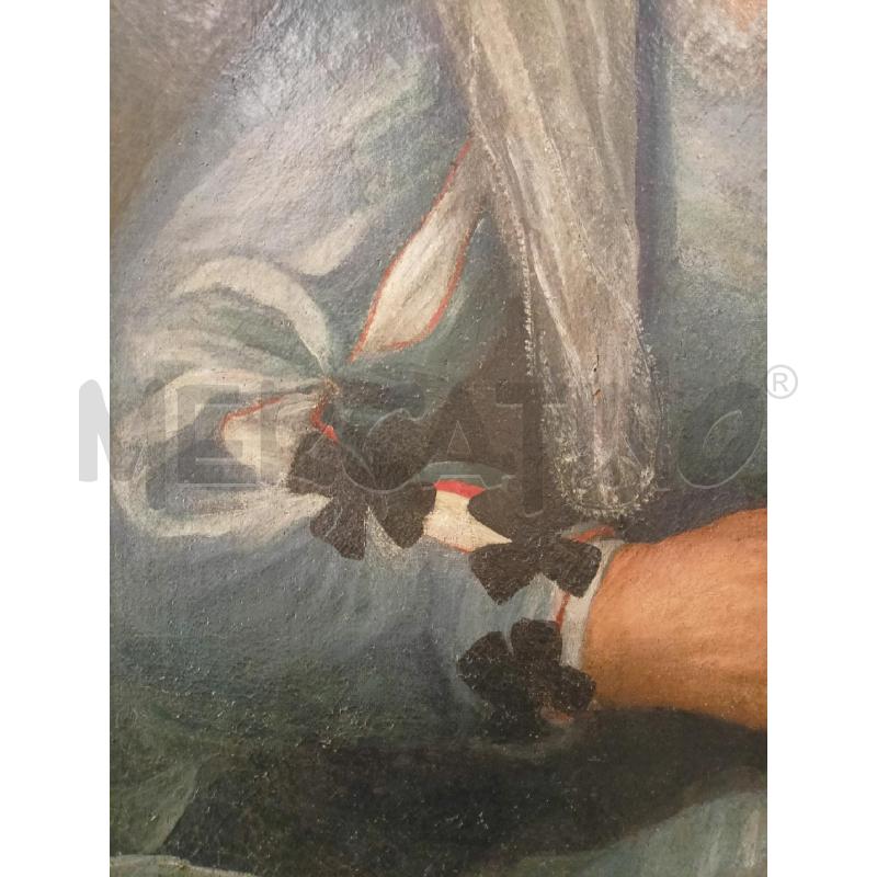 QUADRO OLIO TELA RITRATTO DONNA ANZIANA CON TESCHIO | Mercatino dell'Usato Roma re di roma 4