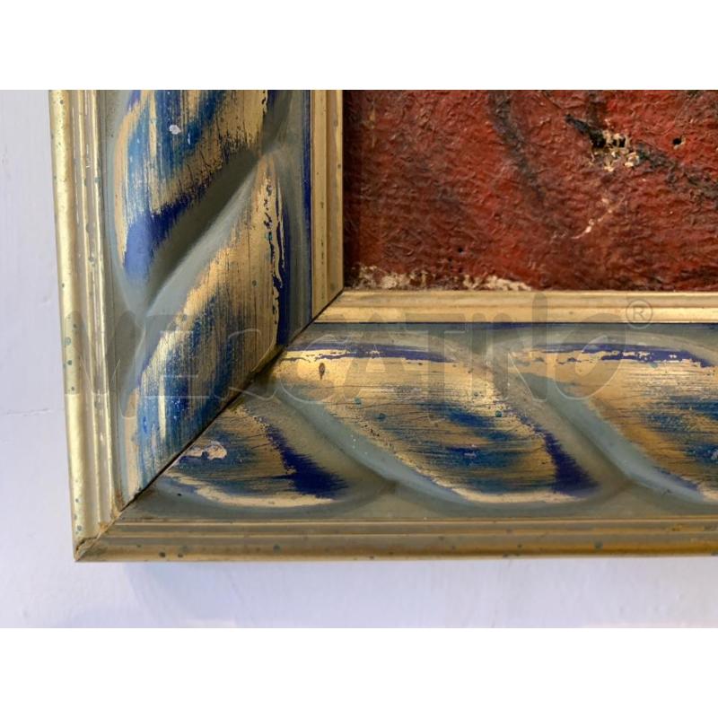 QUADRO OLIO TELA RITRATTO RAGAZZA MAGLIA VERDE CORN TONI AZZ ORO A CORDA | Mercatino dell'Usato Roma re di roma 2