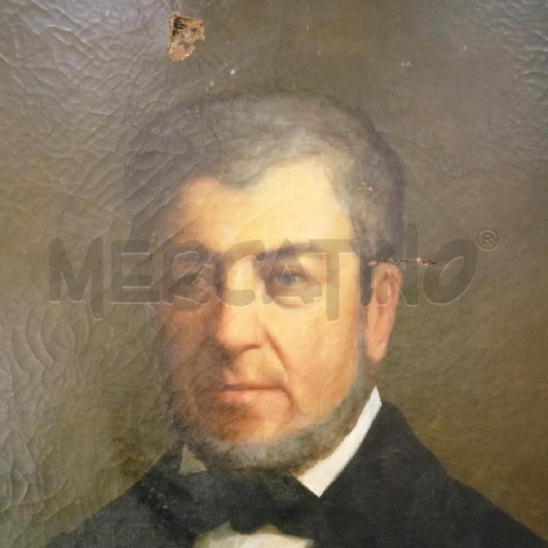 QUADRO OLIO TELA RITRATTO UOMO BARBUTO DIFETTI | Mercatino dell'Usato Roma re di roma 3
