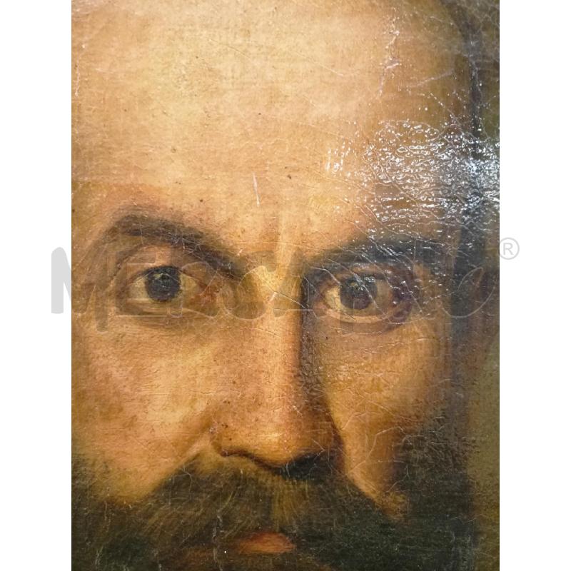 QUADRO OLIO TELA RITRATTO UOMO BARBUTO IN OVALE | Mercatino dell'Usato Roma re di roma 3