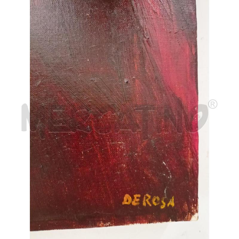 QUADRO OLIO TELA RONI ROSSI 2 PERSONE STILIZZATE | Mercatino dell'Usato Roma re di roma 2