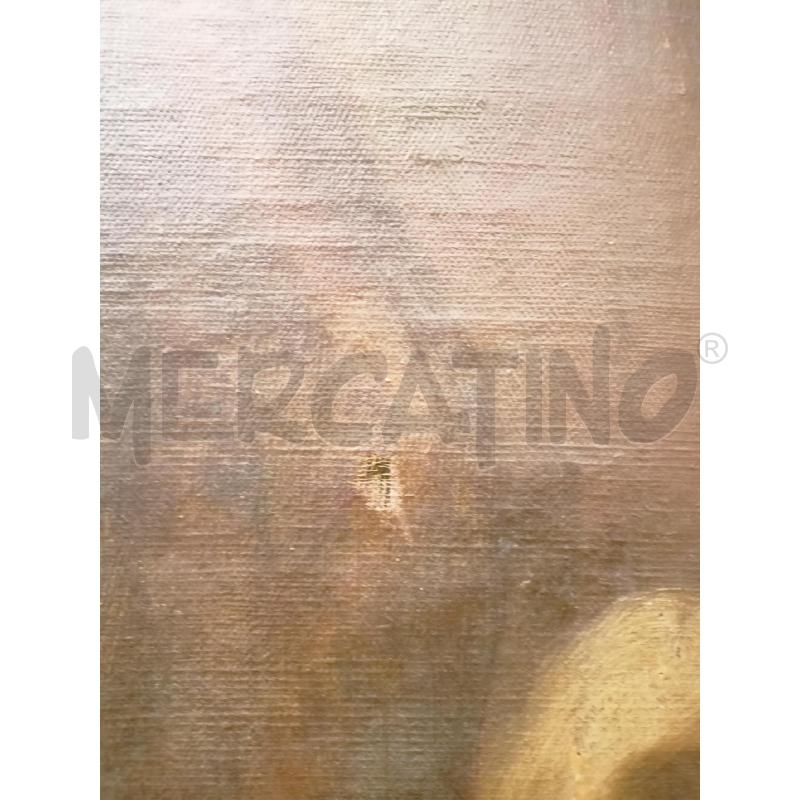 QUADRO OLIO TELA SATURNO ALLEGORIA SAGOMATO | Mercatino dell'Usato Roma re di roma 5