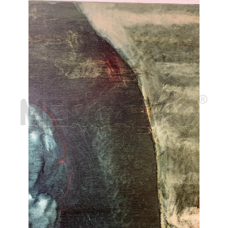 QUADRO OLIO TELA TONI SCURI BLU BUSTO UOMO  | Mercatino dell'Usato Roma re di roma 4