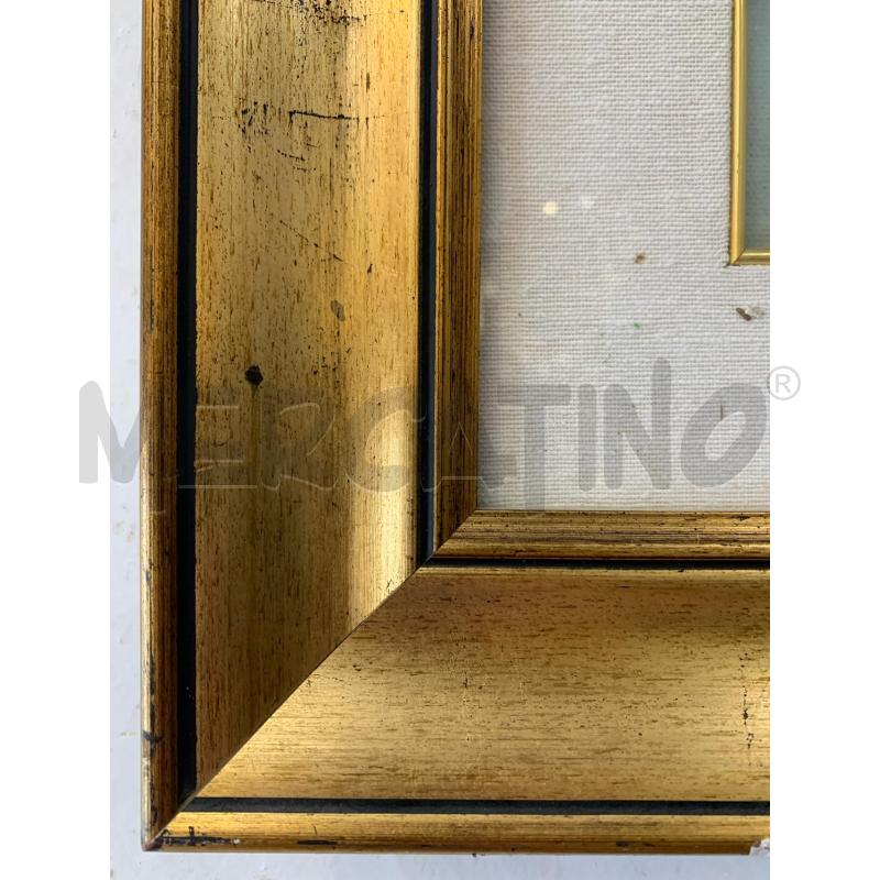 QUADRO OLIO TELA VASO FIORIROSS BIANC CORN DORAT | Mercatino dell'Usato Roma re di roma 3