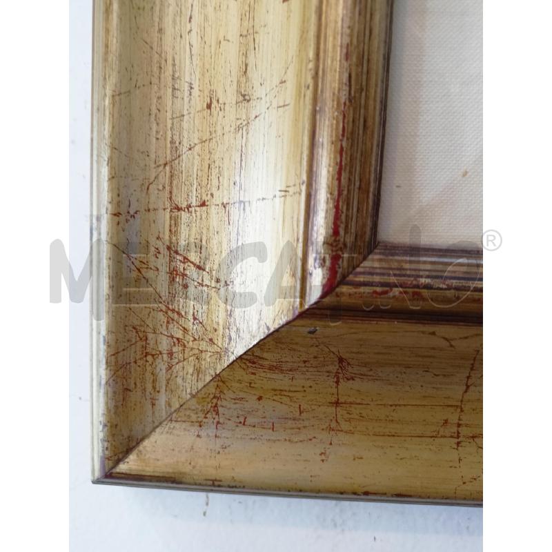 QUADRO OLIO TELA VECCHIO BIVACCO SEDUTO CAMICIA BLU PANTALONI VERDI CORN DORATA  | Mercatino dell'Usato Roma re di roma 3