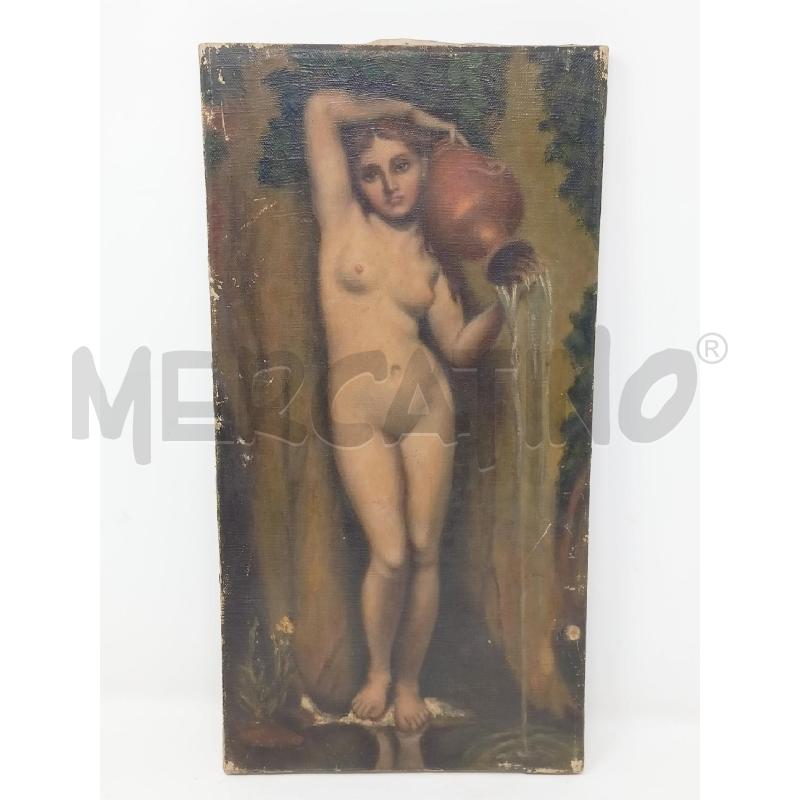QUADRO OLIO TELA VENERE CON ANFORA | Mercatino dell'Usato Roma re di roma 1