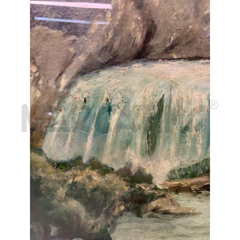 QUADRO OLIO TELA VISTA CASCATE CORN DORAT | Mercatino dell'Usato Roma re di roma 4