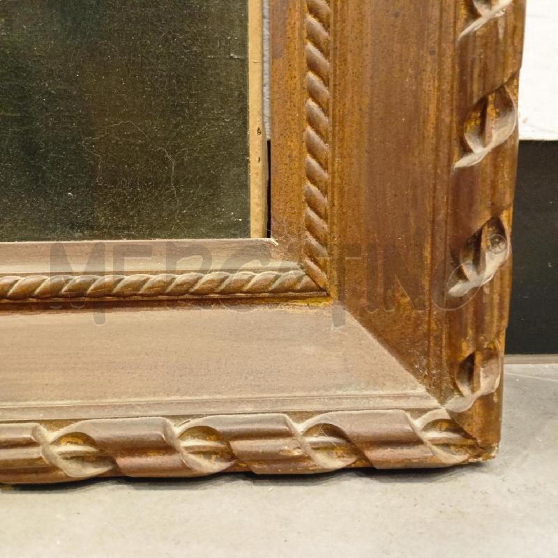 QUADRO OLIO TELA  MADONNA BAMBINO ABITO ROSSO MANTELLO BLU  | Mercatino dell'Usato Roma re di roma 4