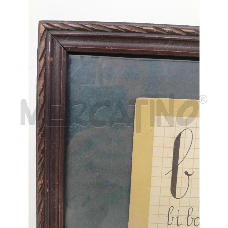 QUADRO PAGINA LIBRO SCUOLA FASCIO CORNICE LEGNO | Mercatino dell'Usato Roma re di roma 4