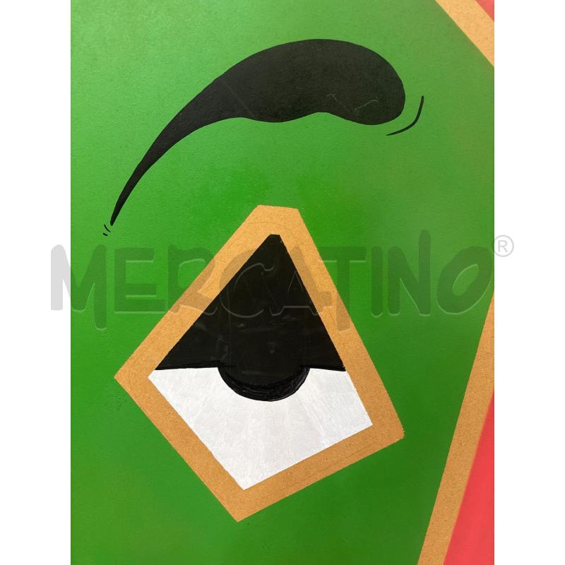 QUADRO PANNELLO O SPRAY ROSA VERDE OCCHI  | Mercatino dell'Usato Roma re di roma 2