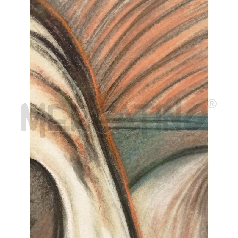 QUADRO PASTELLO RITRATTO MADRE CON BAMBINO CORNICE LEGNO ARGENTATO | Mercatino dell'Usato Roma re di roma 4