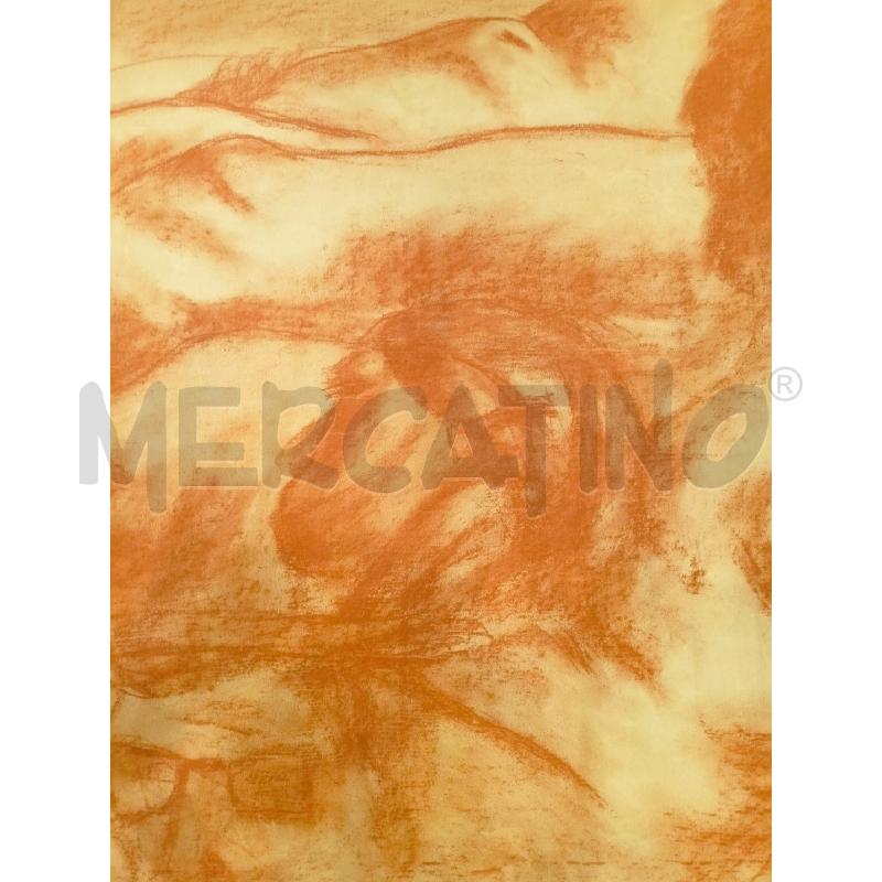QUADRO PASTELLO UOMINI NUDI AMMUCCHIATI  | Mercatino dell'Usato Roma re di roma 4