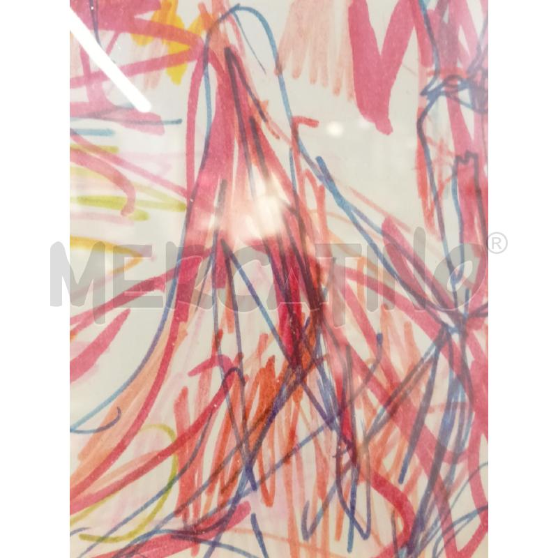 QUADRO PENNARELLO CARTA TORO PERSONA COLORARTO PASS BIANCO CORN LEGNO ARG | Mercatino dell'Usato Roma re di roma 3